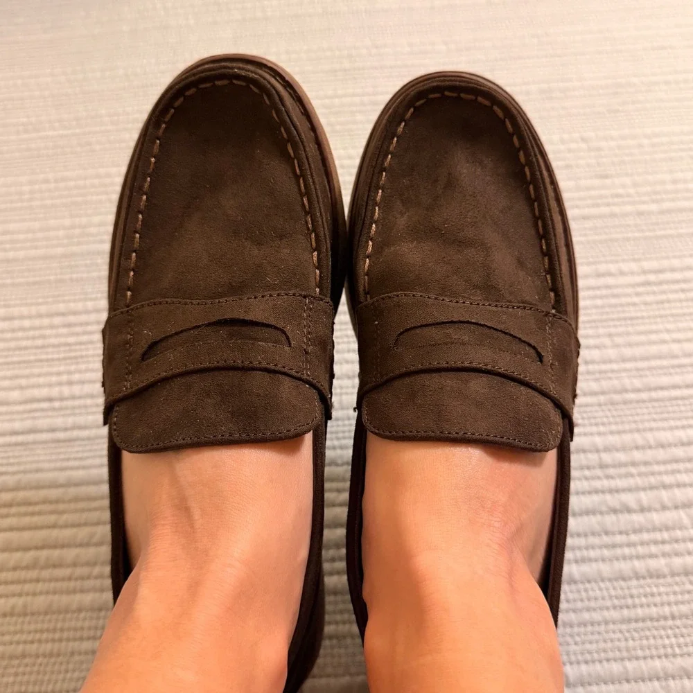 Sperry Top-Sider Boys Capstan Brown Penny Loafers SCK262040 Size 6M 38 EU